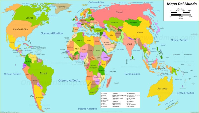 Mapa Del Mundo