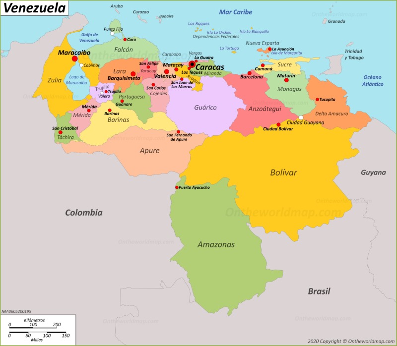 Mapa de Venezuela