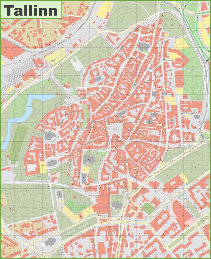 Tallinn Old Town Map