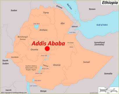 Addis Ababa Map | Ethiopia | Detailed Maps of Addis Ababa