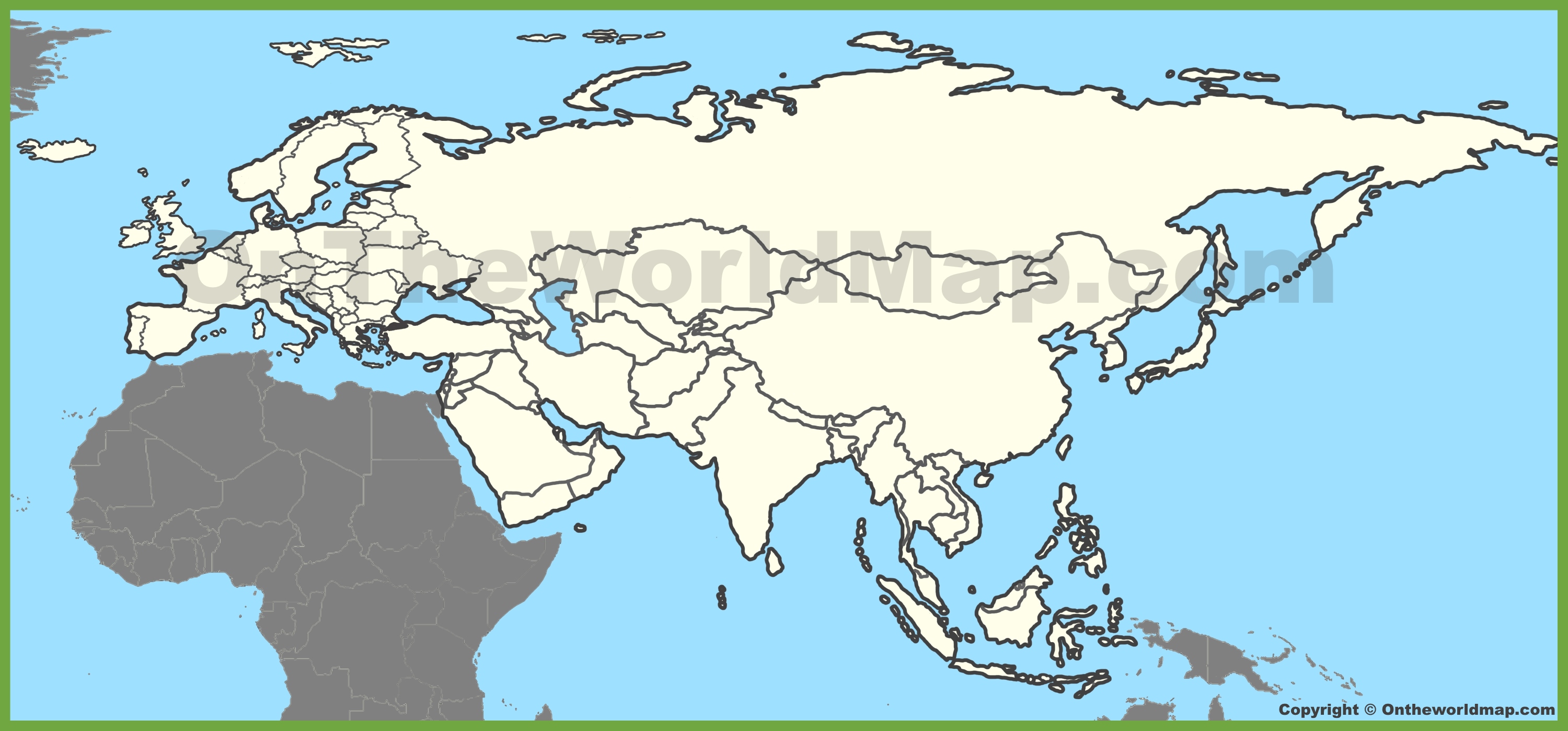 Printable Blank Map Of Canada