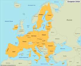 Map of the European Union