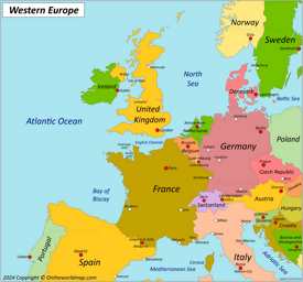 Map of Western Europe