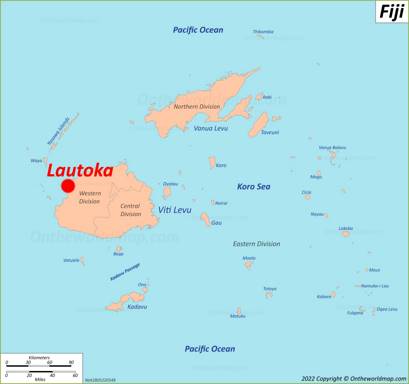 Lautoka Location Map