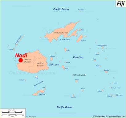 Nadi Location Map