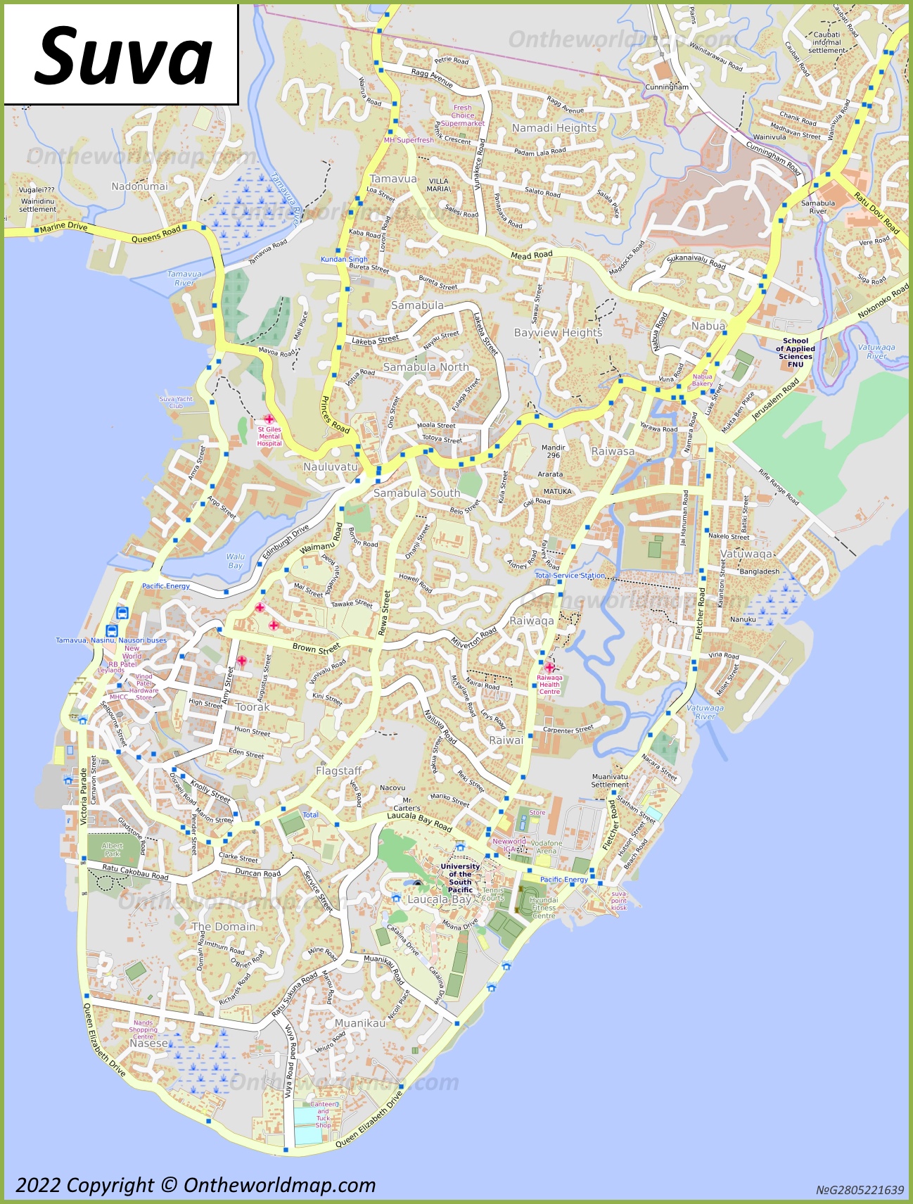 Map of Suva