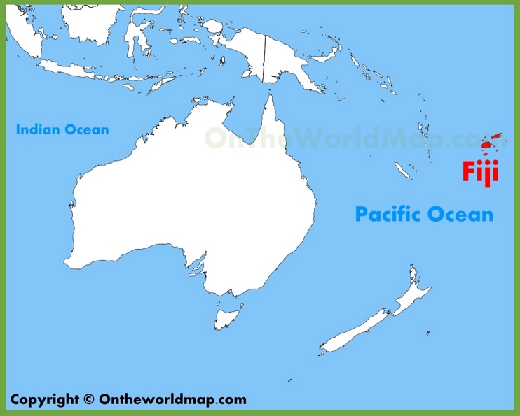 Fiji location on the Oceania map