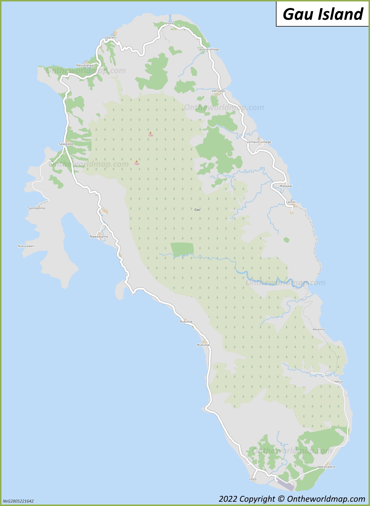 Map of Gau Island
