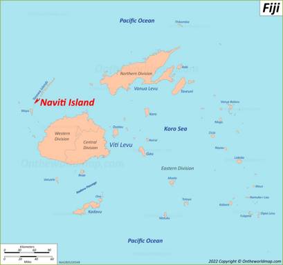 Naviti Island Location Map