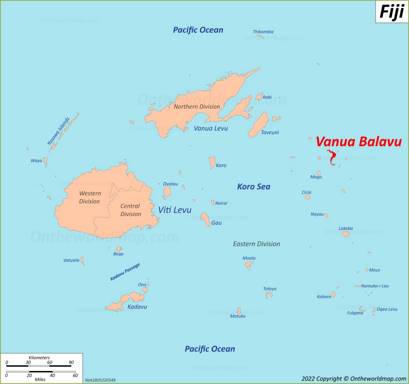 Vanua Balavu Island Location Map