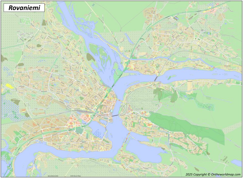 Map of Rovaniemi