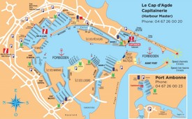 Cap d'Agde port map