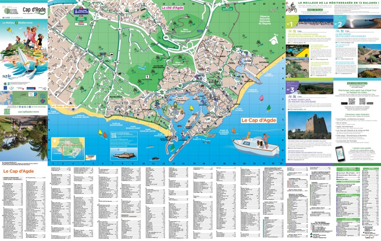 Cap d'Agde tourist map