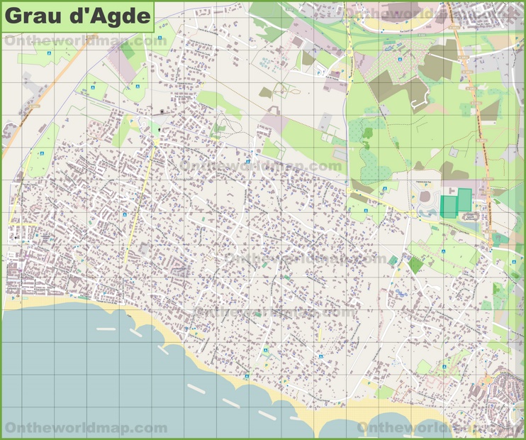 Grau d'Agde map