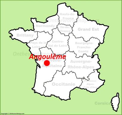 Angoulême Location Map