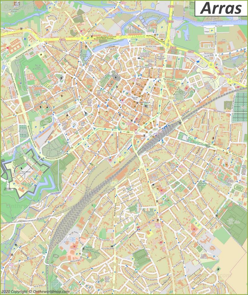 Map of Arras