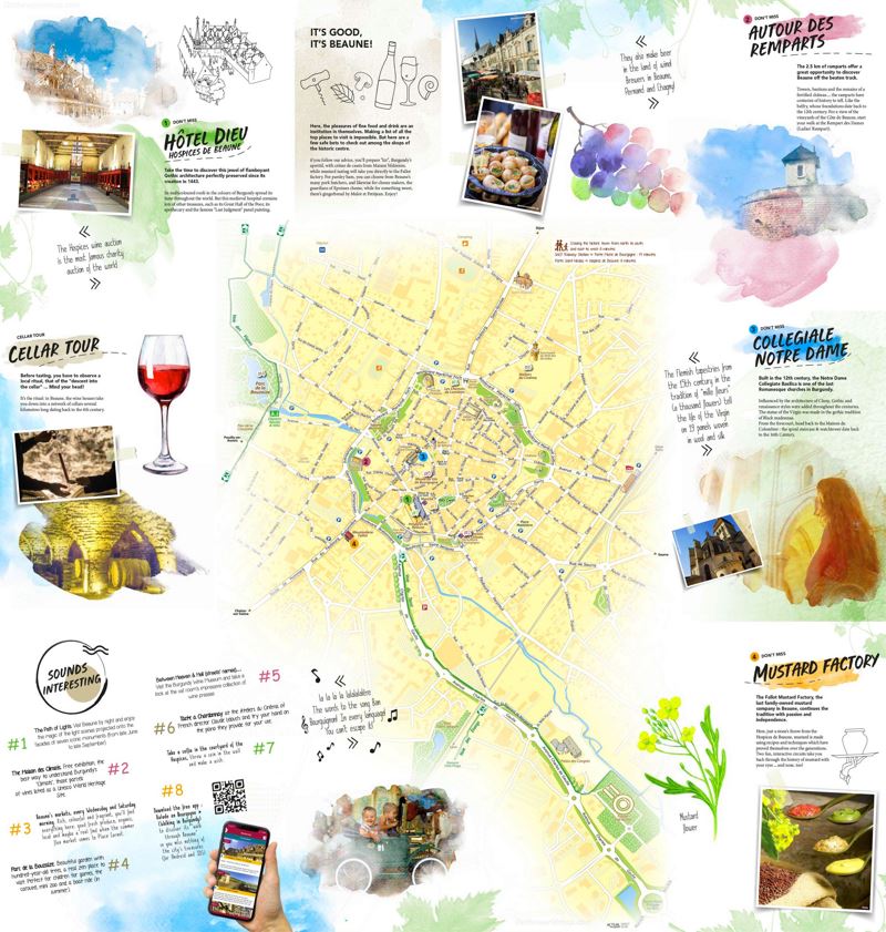 Beaune Tourist Attractions Map