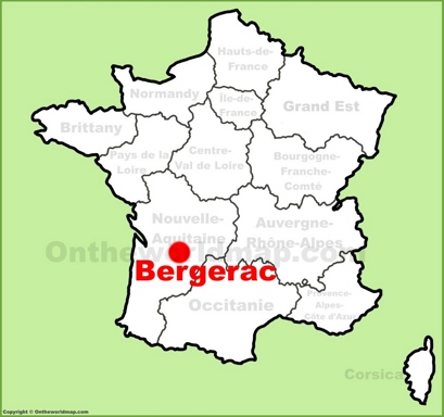 Bergerac Location Map