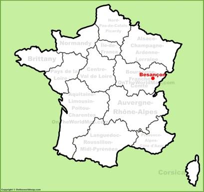 Besançon Location Map
