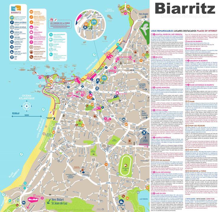 Biarritz Tourist Attractions Map