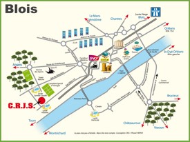 Blois travel map