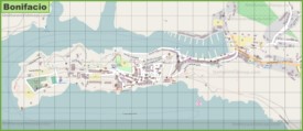 Detailed map of Bonifacio