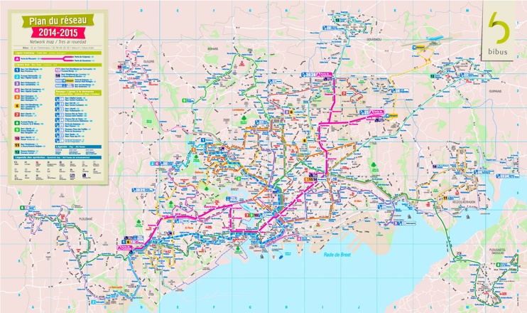 Brest transport map