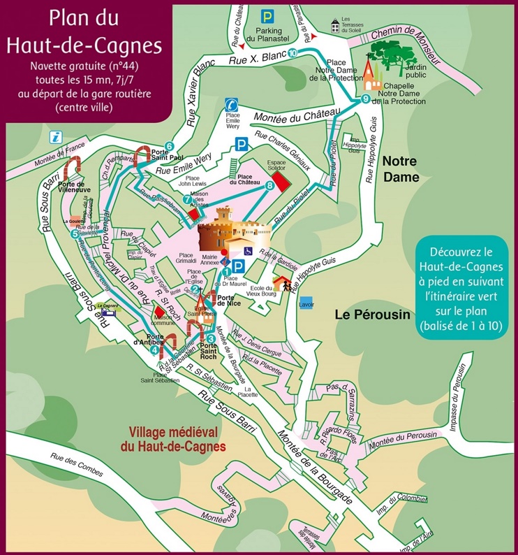 Haut-de-Cagnes map