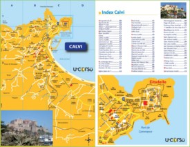 Calvi tourist map