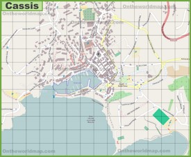 Large detailed map of Cassis