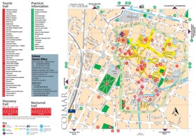 Colmar tourist attractions map