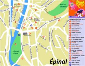 Épinal Tourist Map