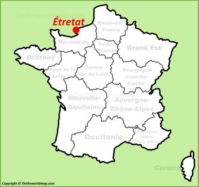 Étretat Location Map