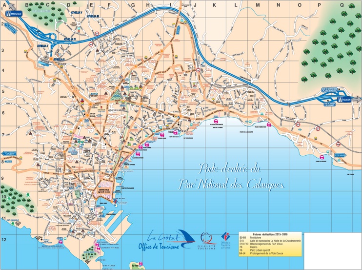 La Ciotat tourist map