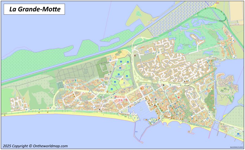 Map of La Grande-Motte