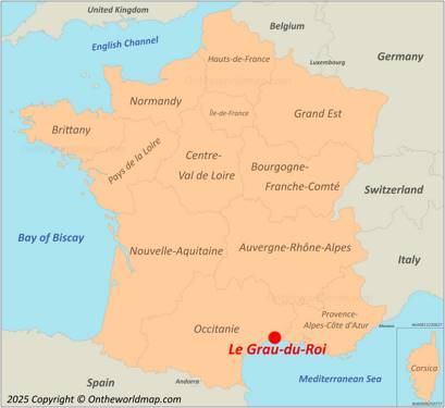 Le Grau-du-Roi Location on the France Map