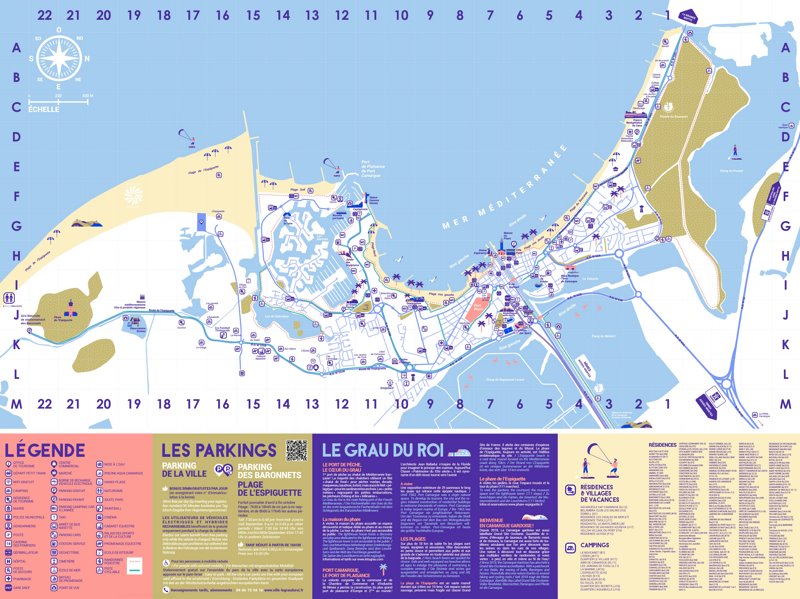 Le Grau-du-Roi Tourist Map