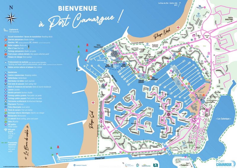 Map of Port-Camargue