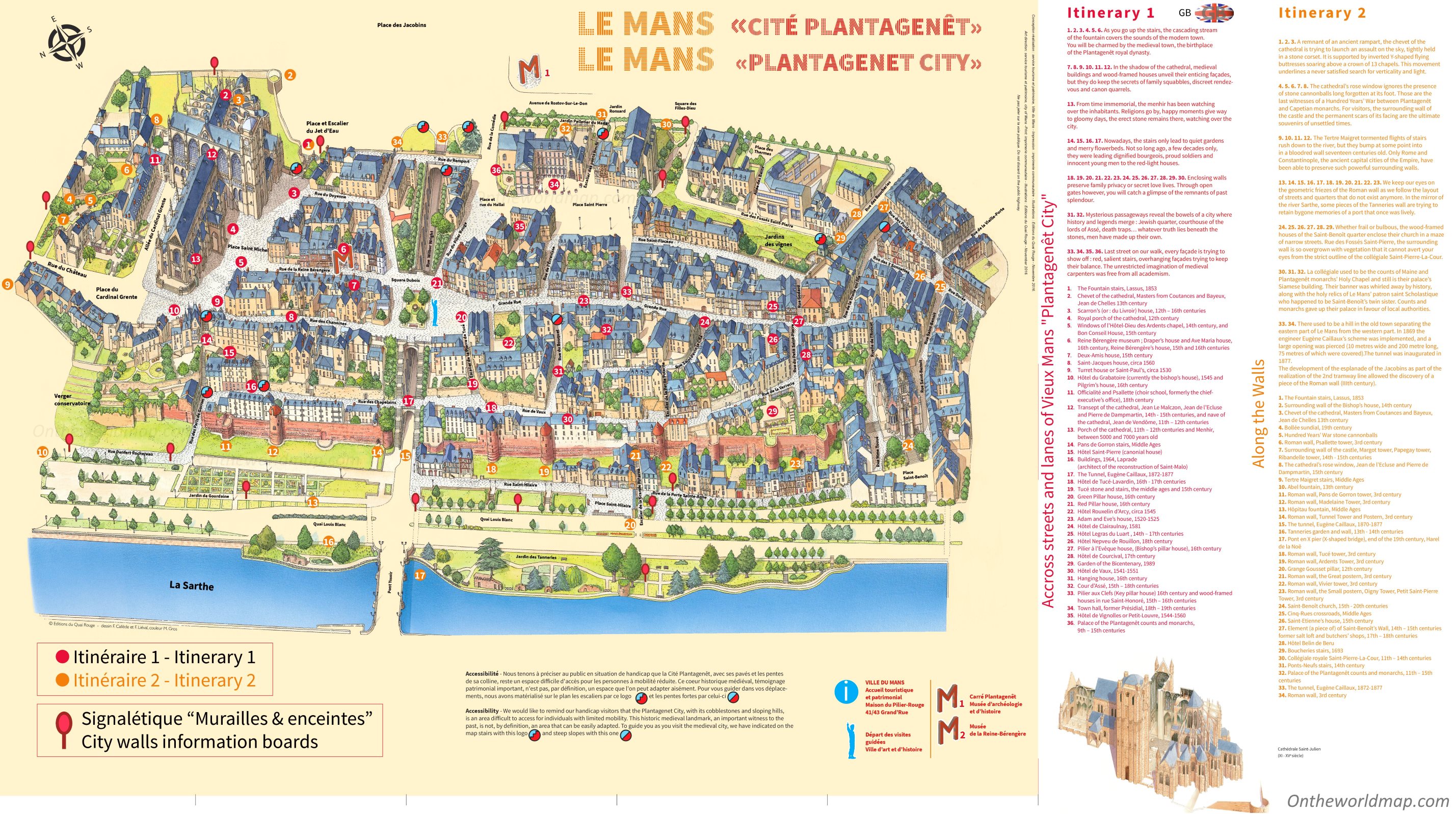 Le Mans Maps | France | Maps of Le Mans
