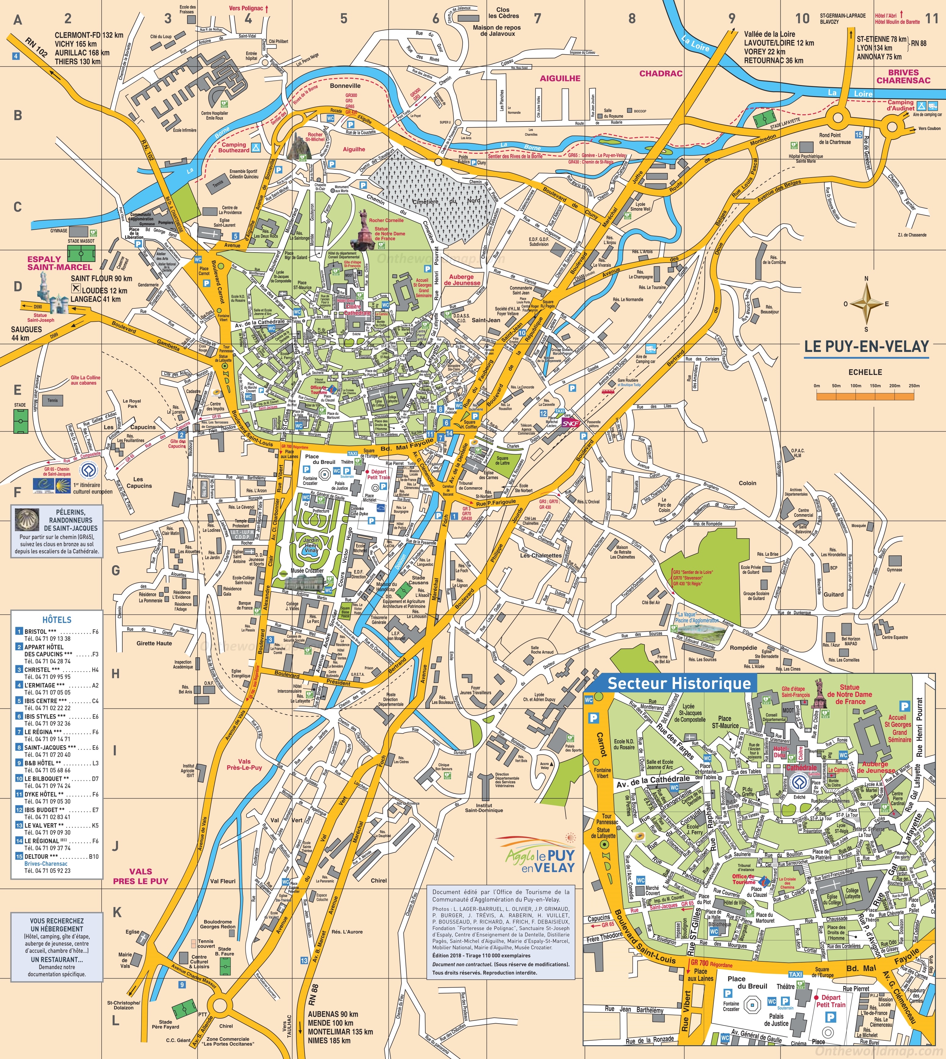 Le Puy-en-Velay Tourist Map