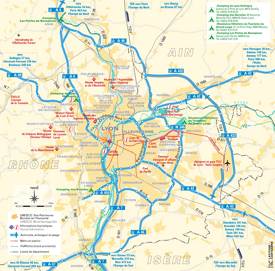 Lyon Area Road Map