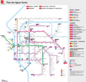 Lyon Transport Map