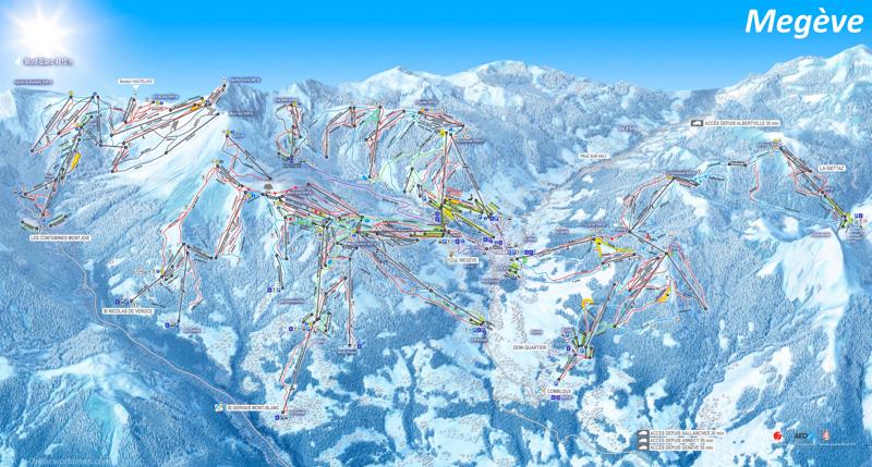 Megève Ski Map