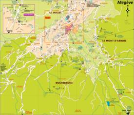 Megève Tourist Map
