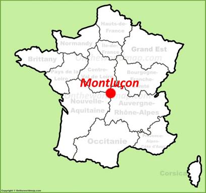 Montluçon Location Map