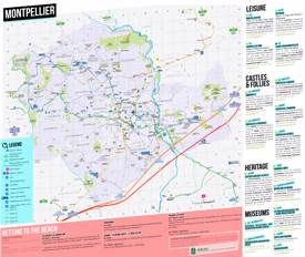 Montpellier Tourist Map