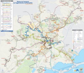 Montpellier transport map