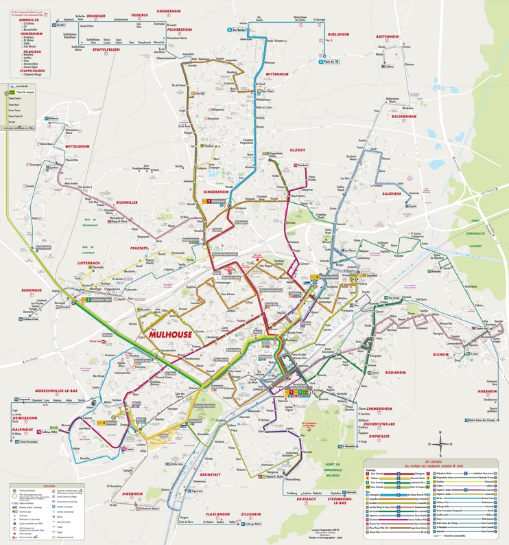 Mulhouse transport map