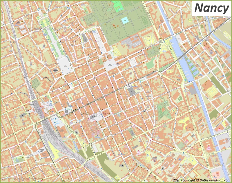 Map of Nancy