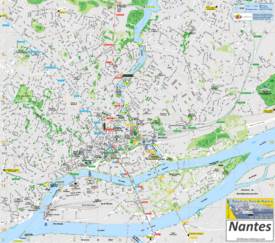 Nantes Tourist Map